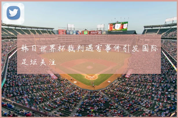 韩日世界杯裁判遇害事件引发国际足坛关注